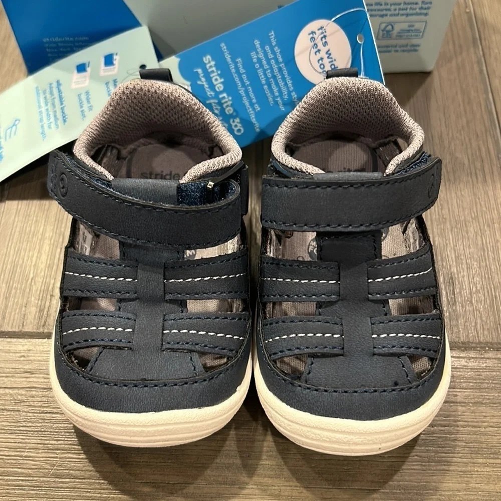 Stride Rite Kids Navy Sandals